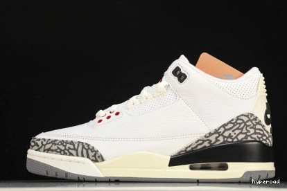 Hyperoad Reimagined Jordan 3 Air Cement White 1022